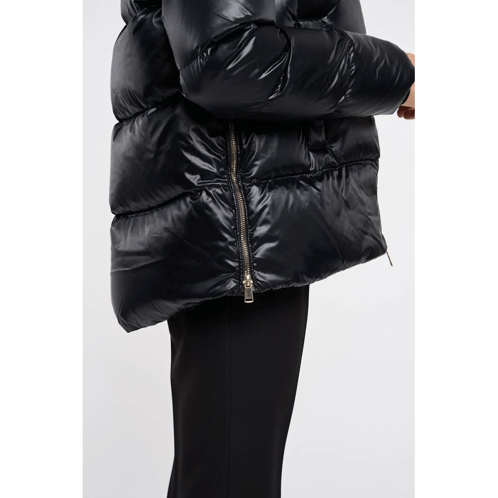 - Black Polyester Jackets & Coat