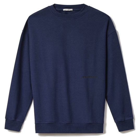 Hinnominate Blue Cotton Crewneck Sweatshirt