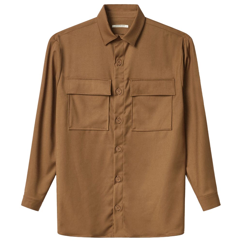 - Brown Polyester Shirt