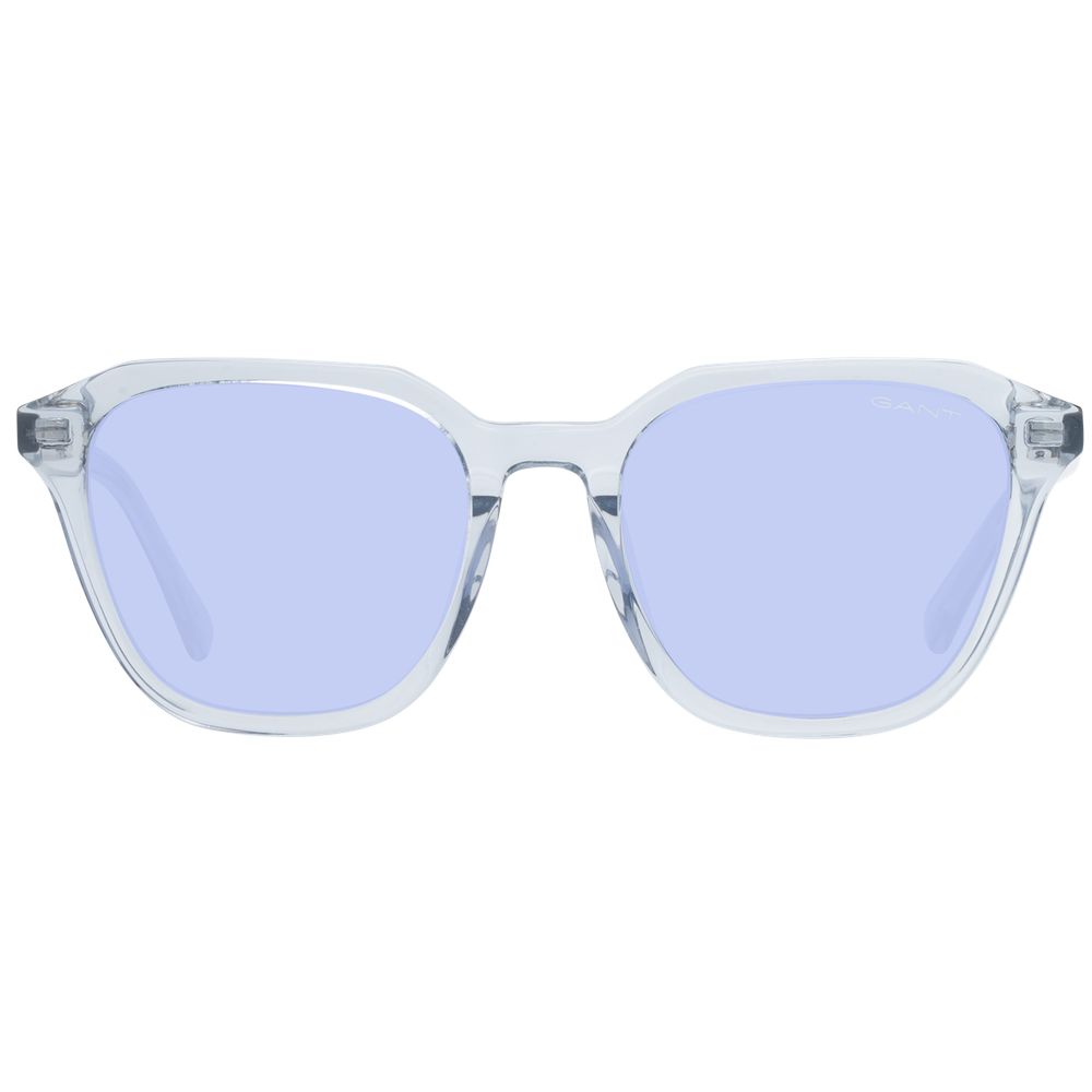 Gant Women’s Sunglasses – Grey Rectangle Frame with Blue Lenses, 50mm