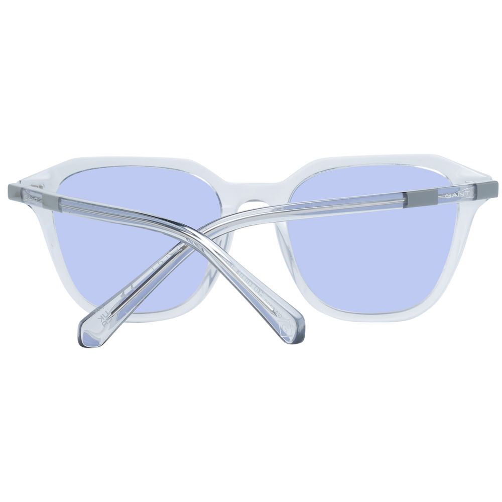 Gant Women’s Sunglasses – Grey Rectangle Frame with Blue Lenses, 50mm