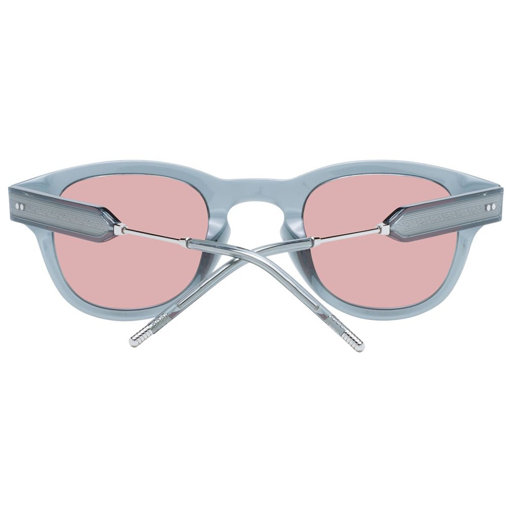 Lozza Green Unisex Sunglasses – Chic Round Frame with Brown Gradient Lenses, 47mm