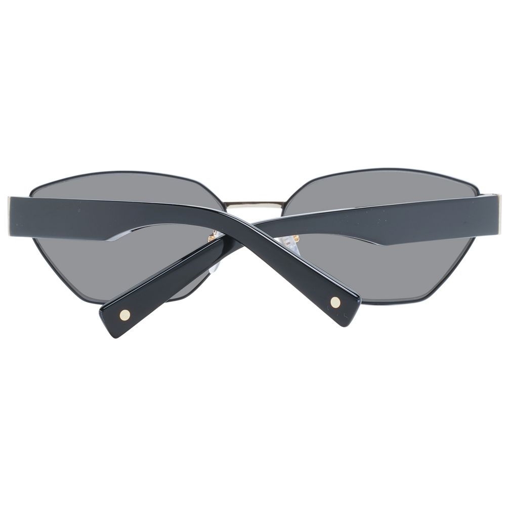 Sting Unisex Sunglasses – Black Metal Frame, Grey Lenses