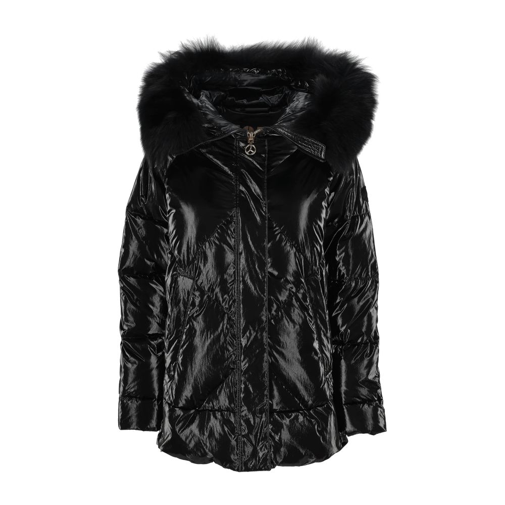 - Black Polyester Jackets & Coat