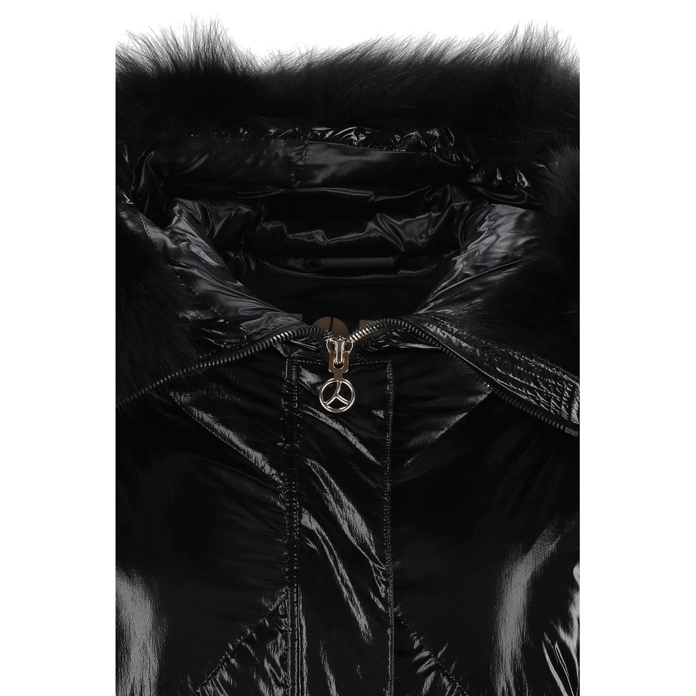 - Black Polyester Jackets & Coat