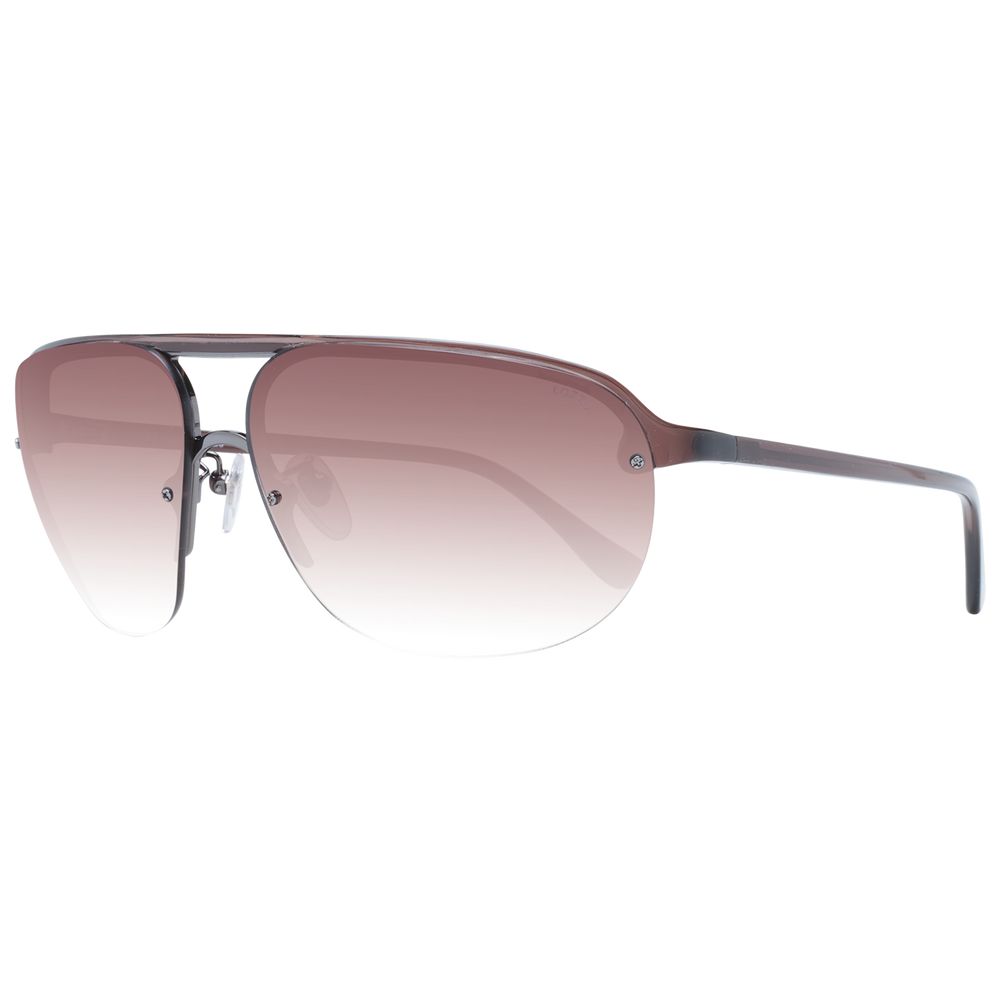 Lozza Brown Men’s Aviator Sunglasses – Chic Acetate Frame with Brown Gradient Lenses, 65mm