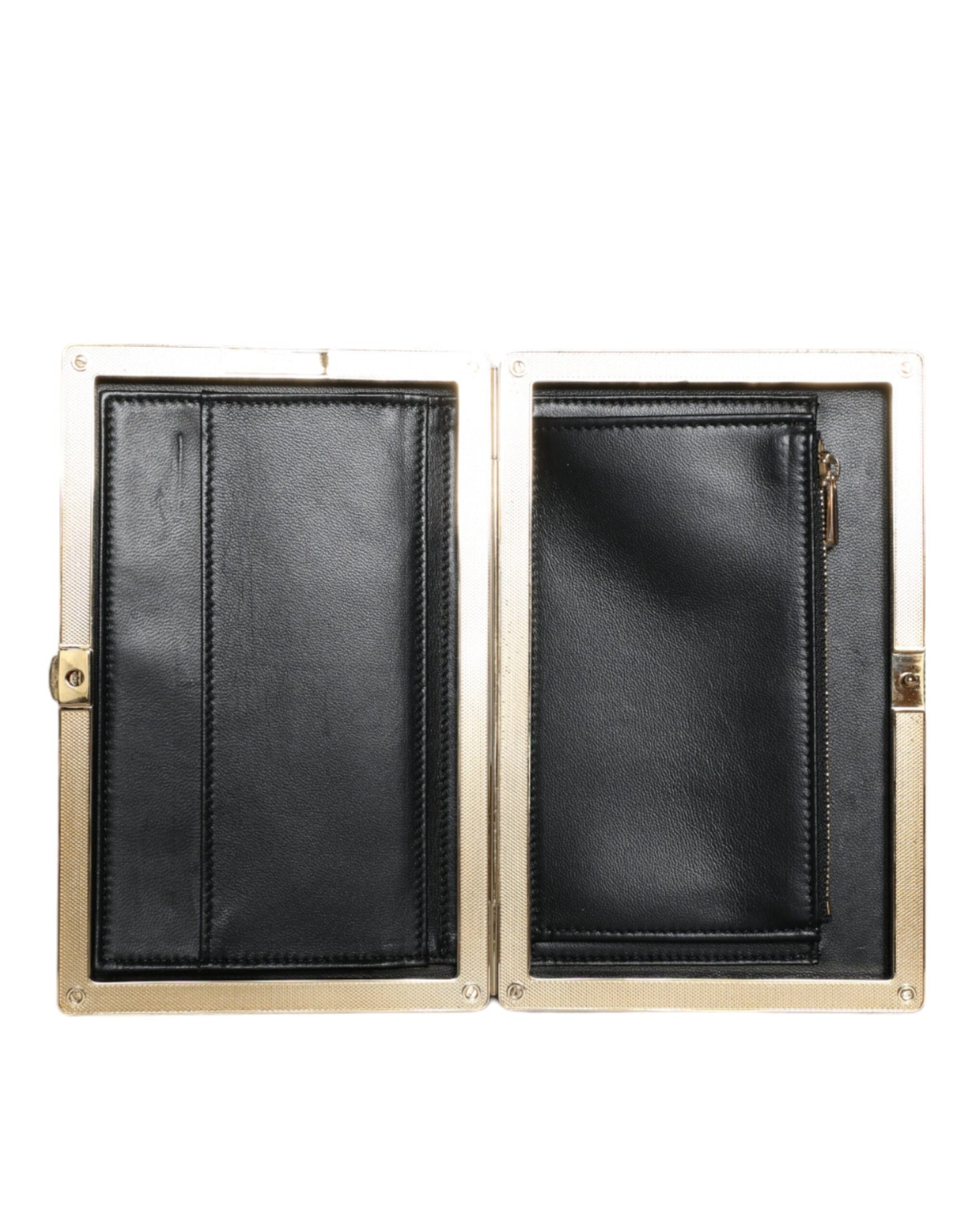 - Black Velvet Gold Frame Clutch Evening Party Purse Bag