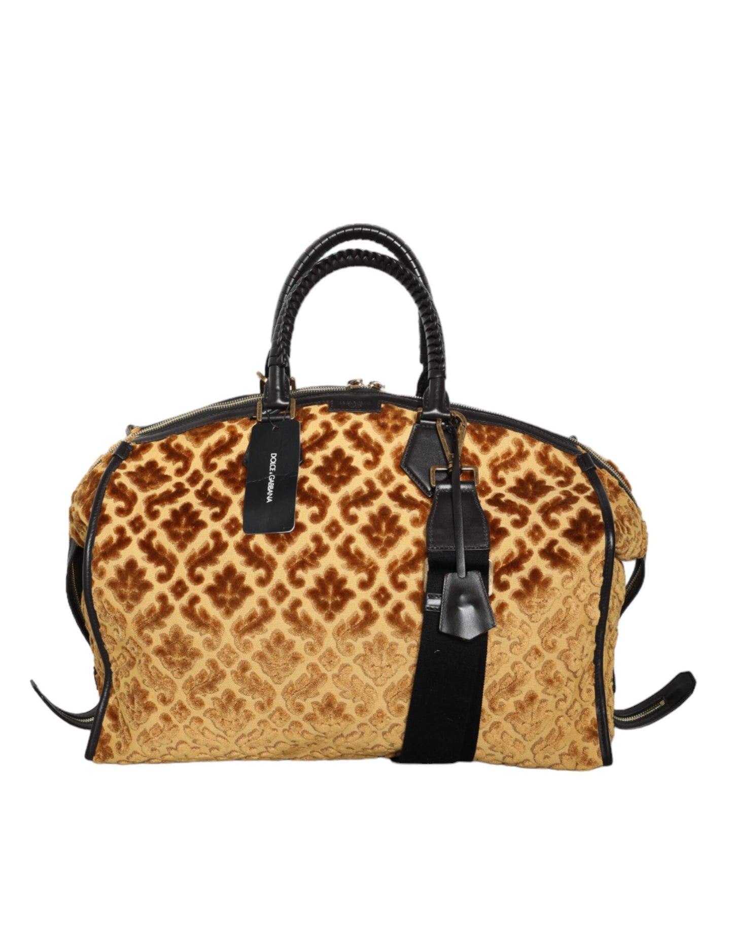 - Beige Velvet Top Handle Shoulder Duffle Women Bag