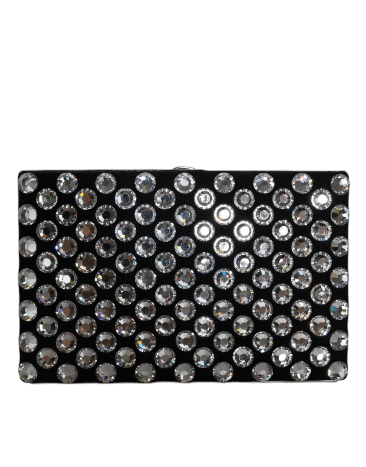 - Black Velvet Crystal Clutch Evening Party Purse Bag
