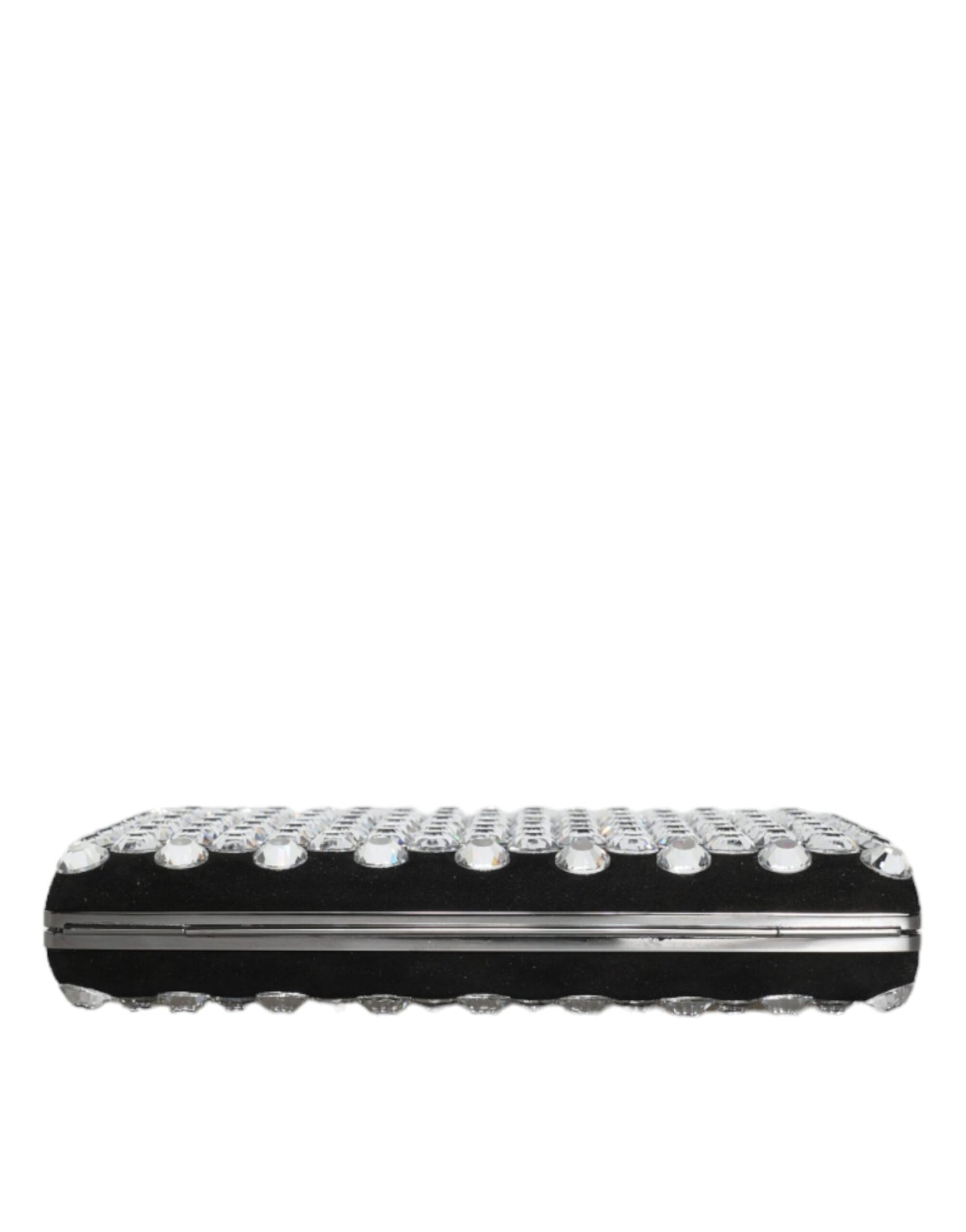 - Black Velvet Crystal Clutch Evening Party Purse Bag