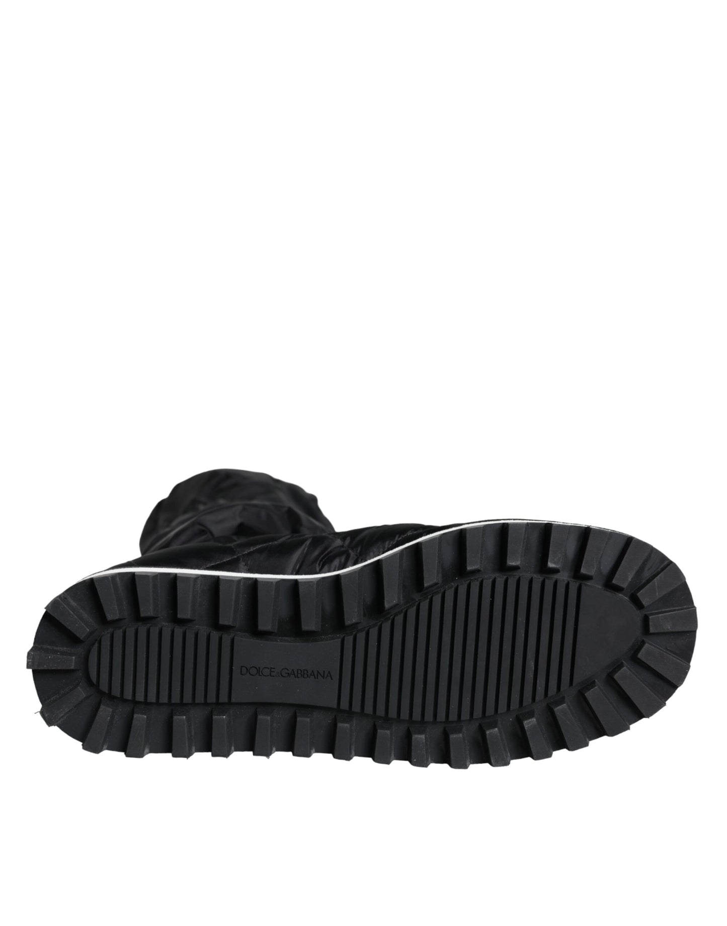 - Black Quilted High Top Boots Sneakers Shoes