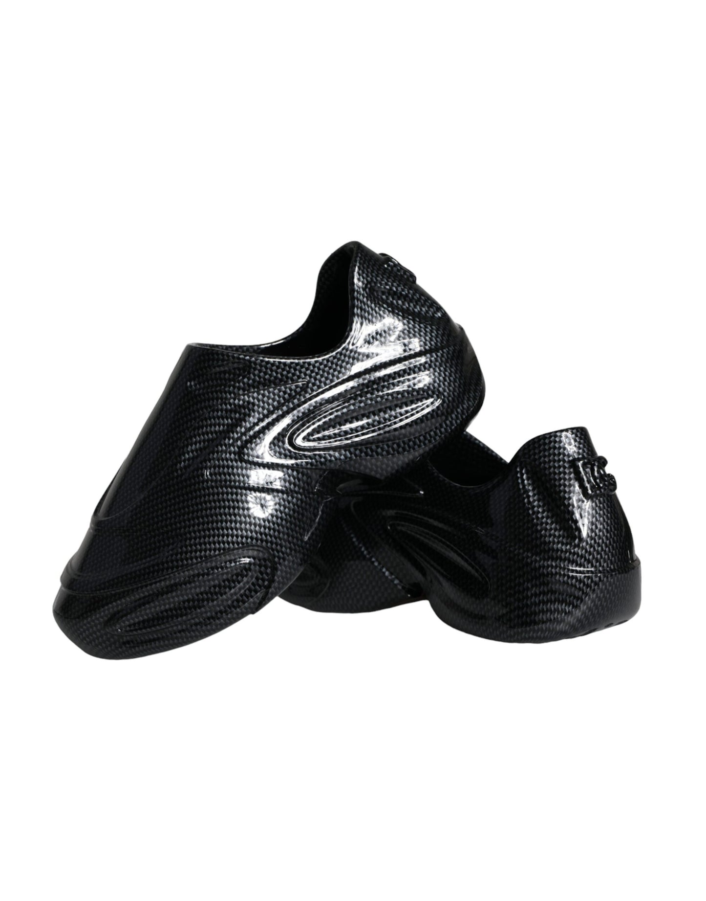 - Black Foiled Rubber Toy Low Top Men Sneakers Shoes