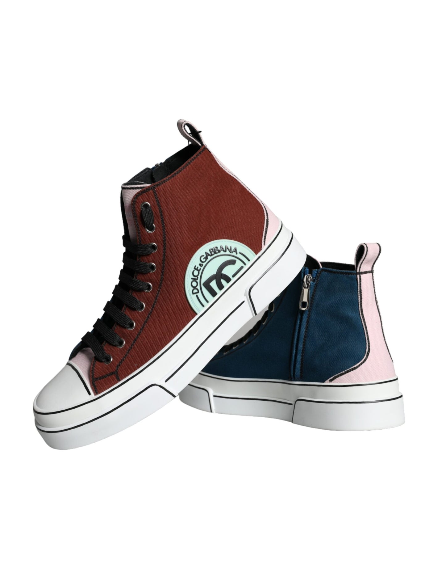 - Multicolor Patchwork High Top Sneaker Shoes
