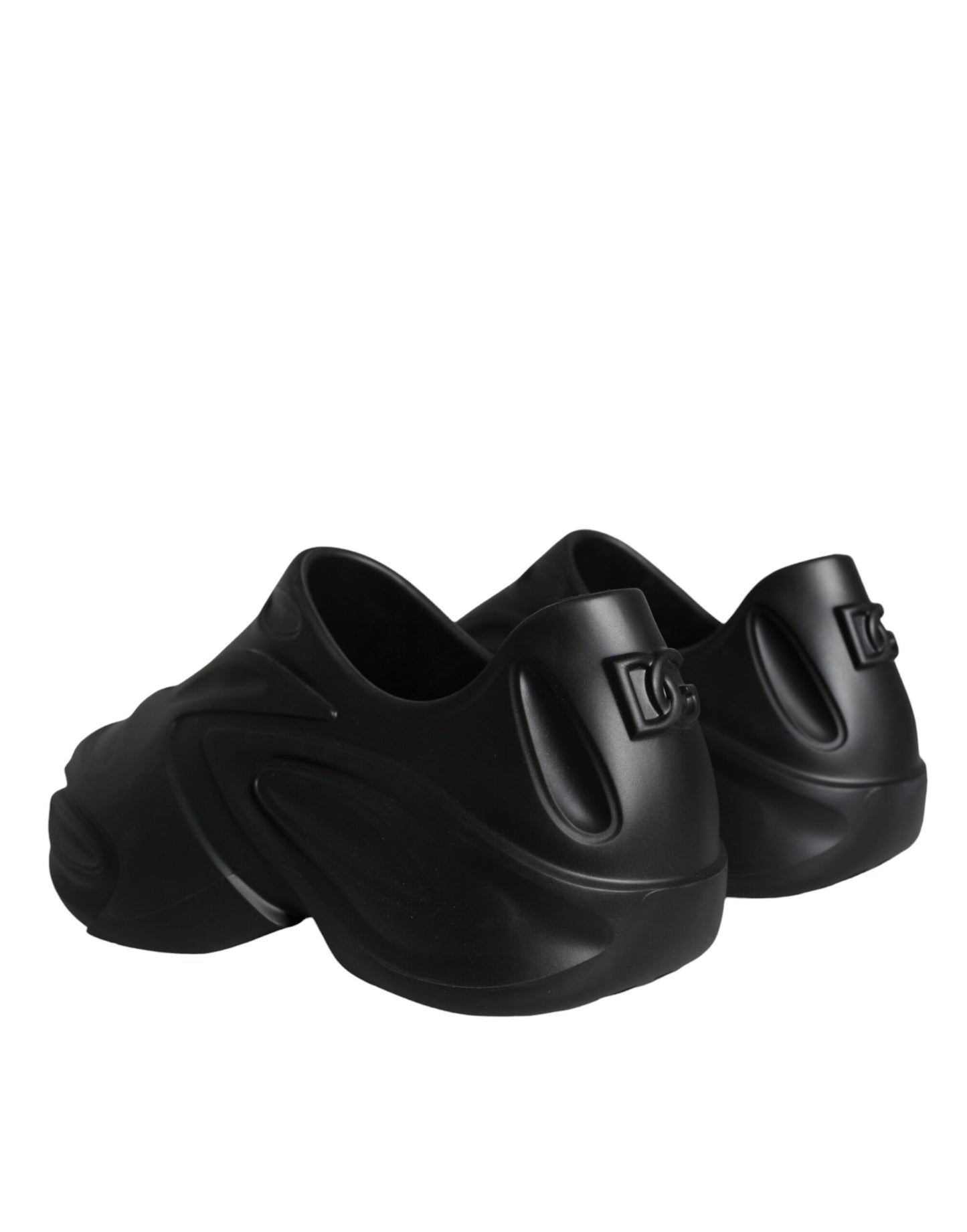 - Black Foiled Rubber Toy Low Top Sneakers Shoes