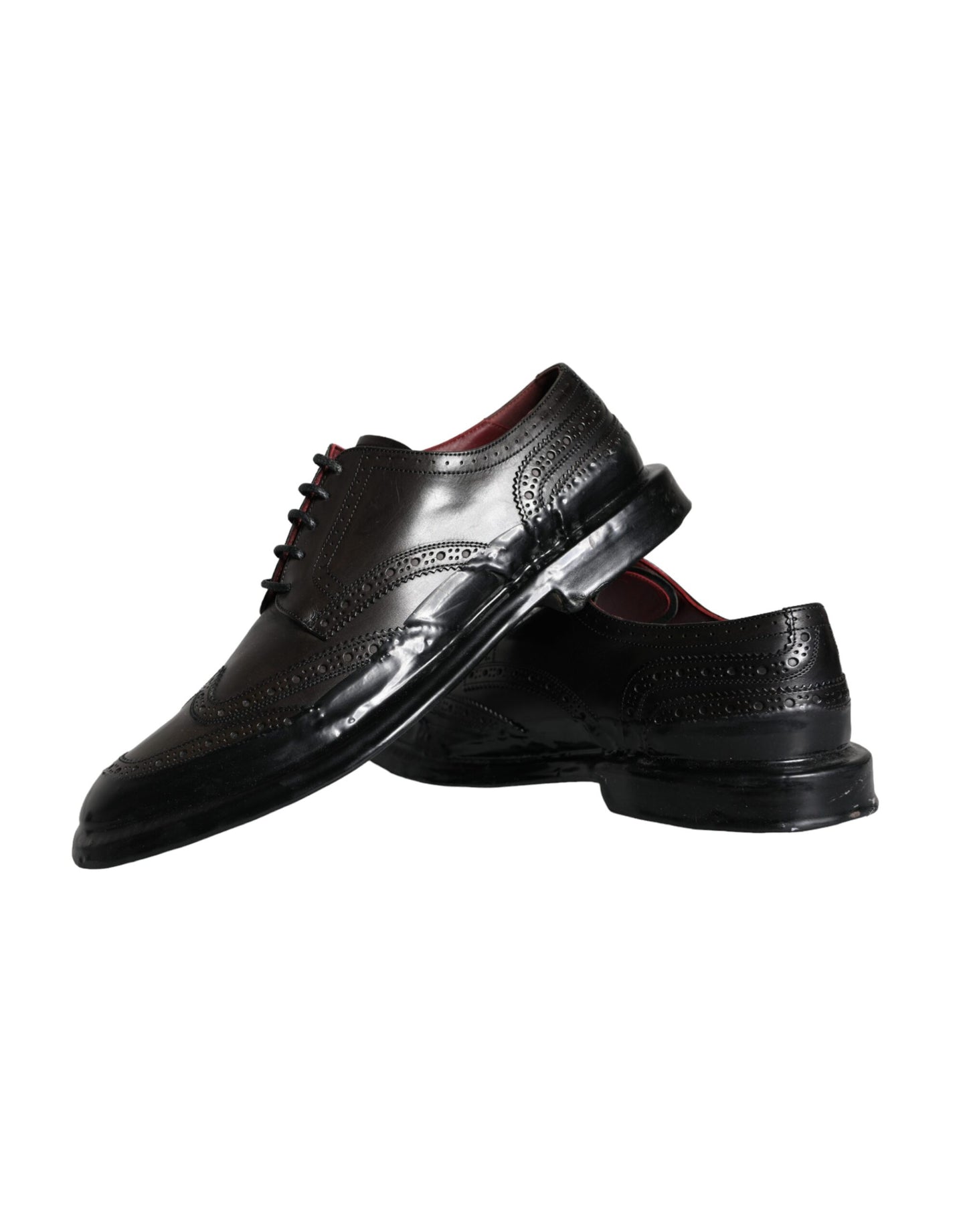 - Black Leather Oxford Wingtip Formal Men Shoes