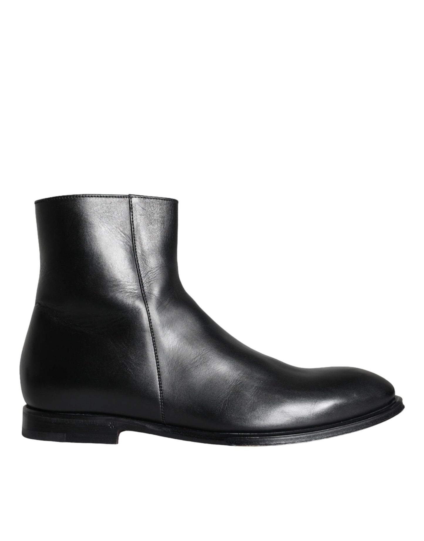 - Black Calf Leather Men Ankle Boots Men Shoes