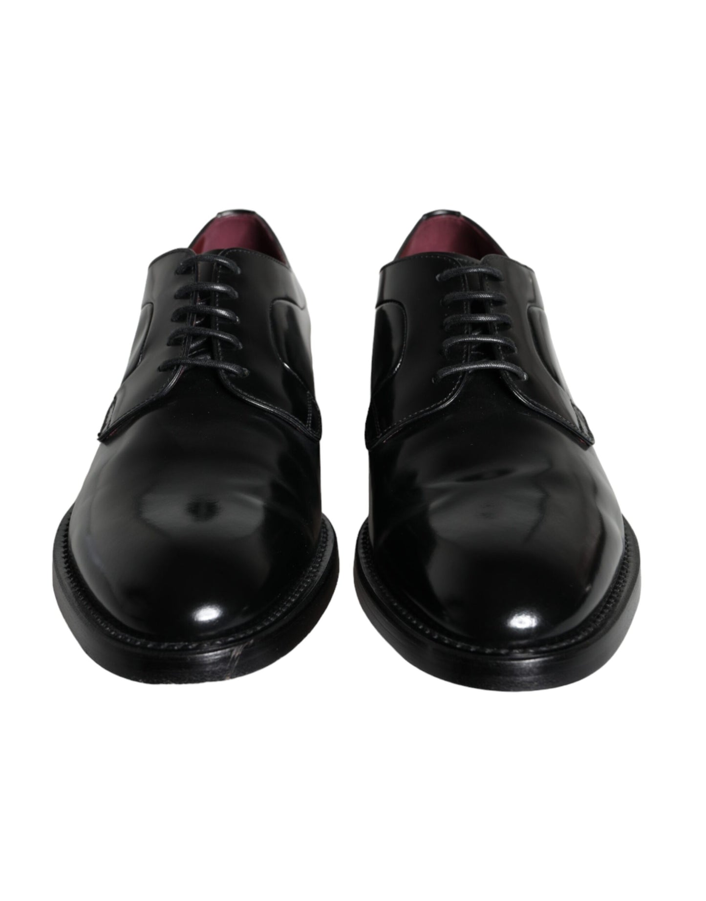 - Black Calfskin Leather Derby Men Dress Shoes