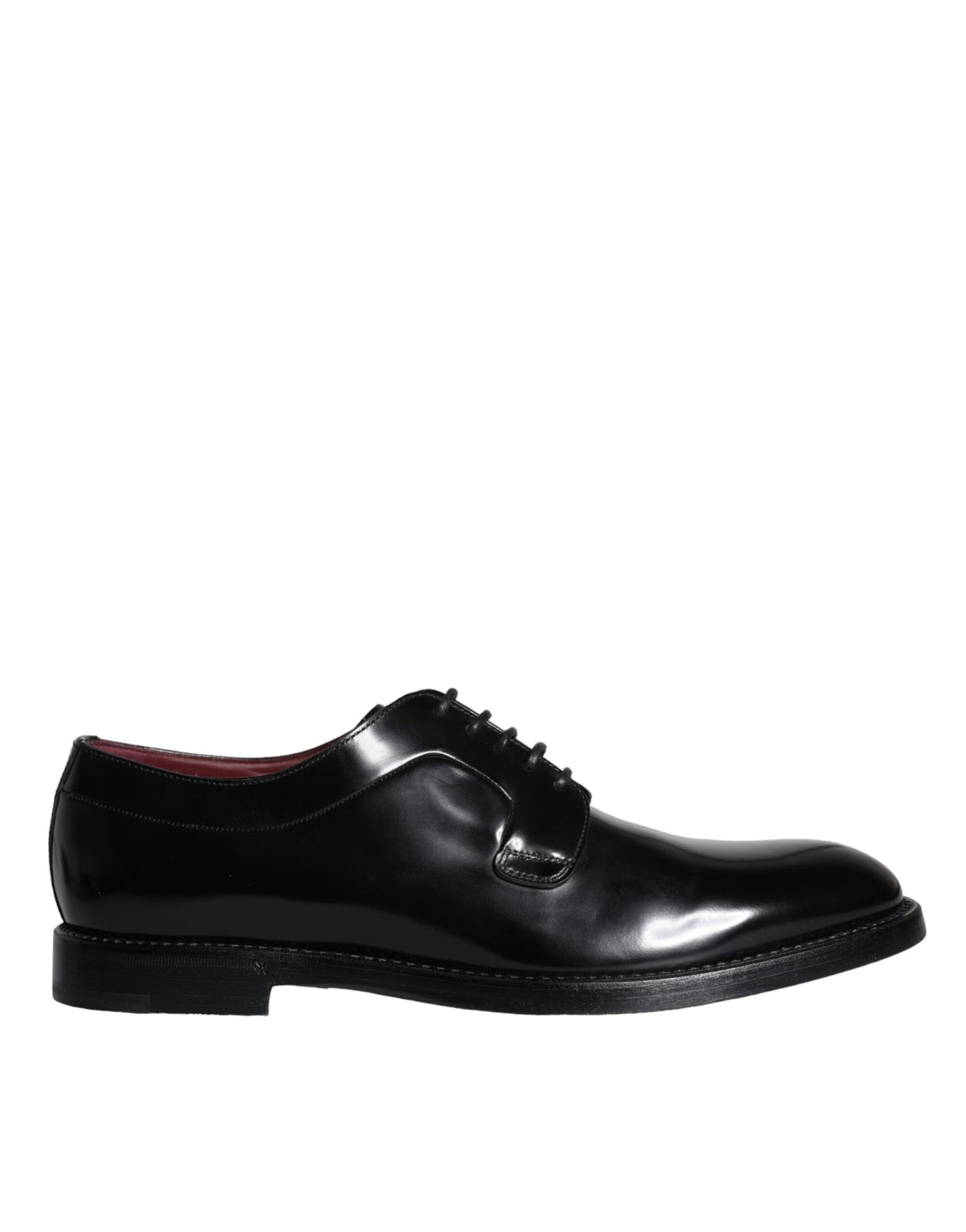 - Black Calfskin Leather Derby Men Dress Shoes