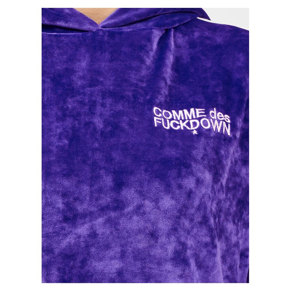 Chic Purple Chenille Hoodie from Comme des Fuckdown