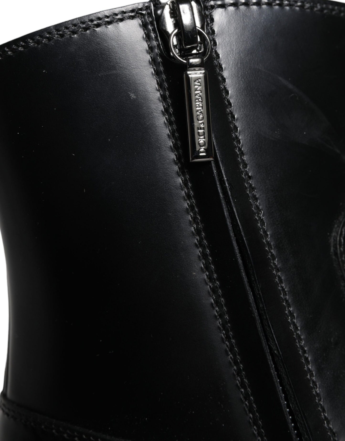- Black Leather Ankle Boots Booties Shoes