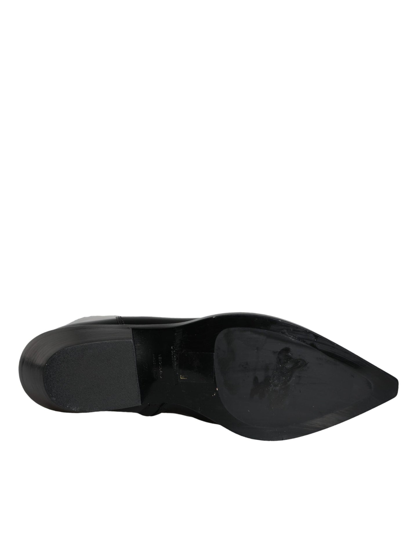 - Black Leather Ankle Boots Booties Shoes