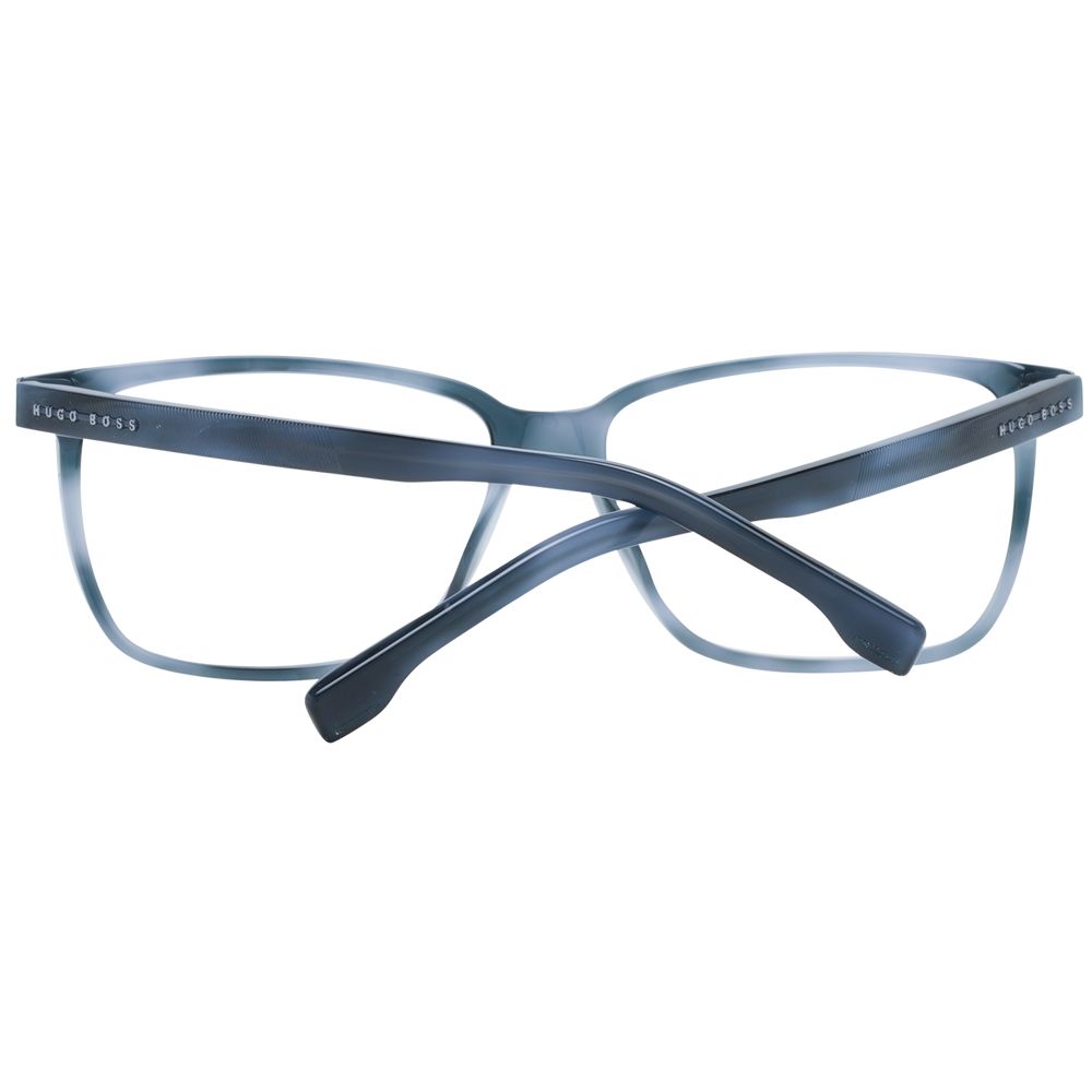 Hugo Boss Blue Men's Optical Frames – Stylish Rectangle 57mm
