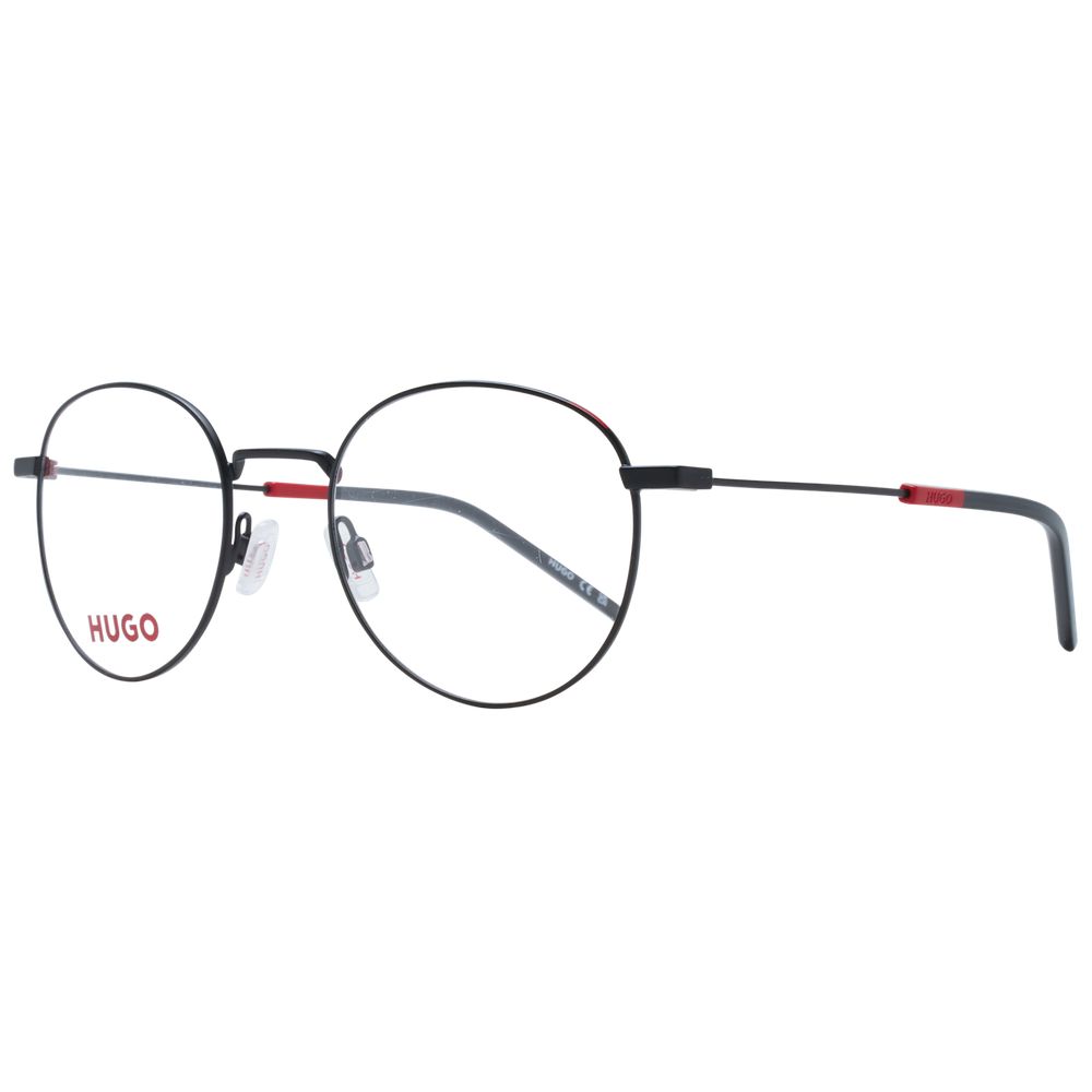Hugo Boss Black Men’s Optical Frames – Round Stainless Steel