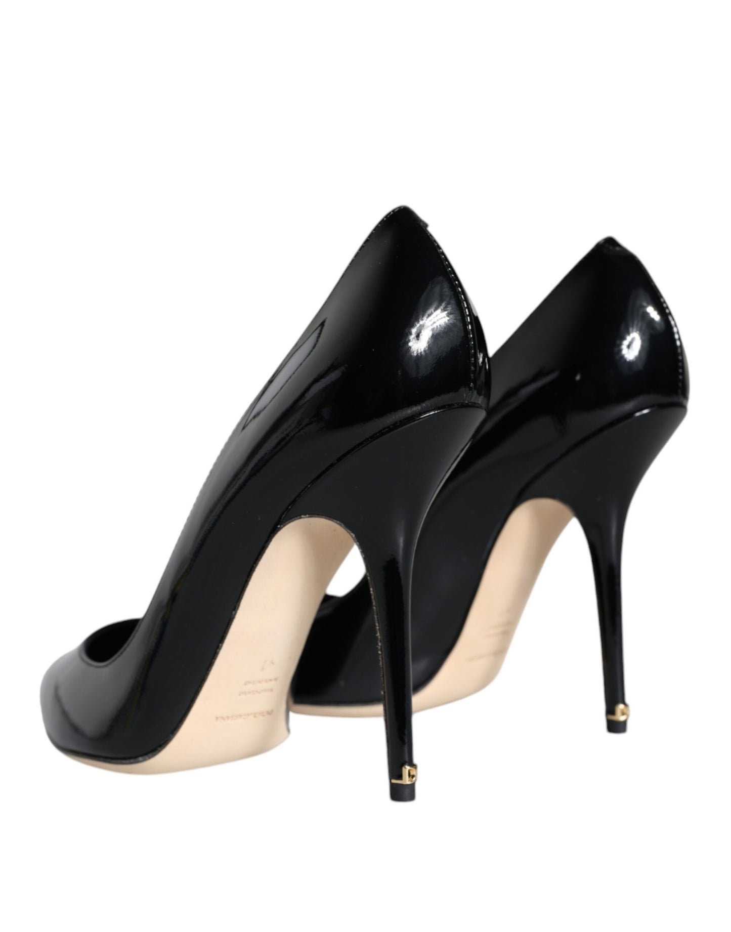 - Black Patent Leather Bellucci Pumps Heels Shoes