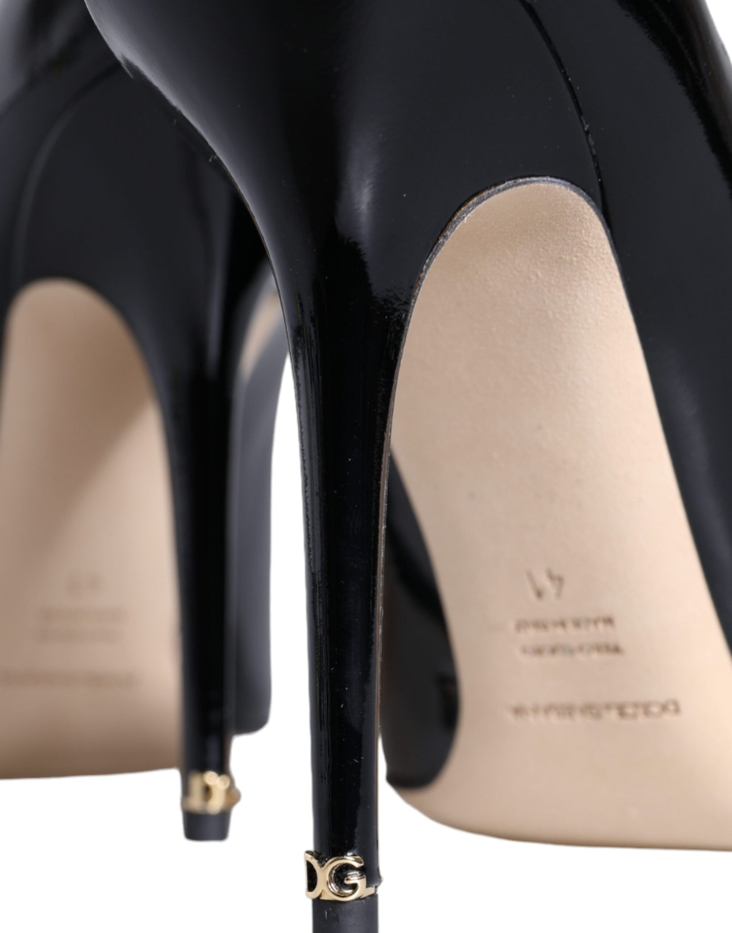 - Black Patent Leather Bellucci Pumps Heels Shoes