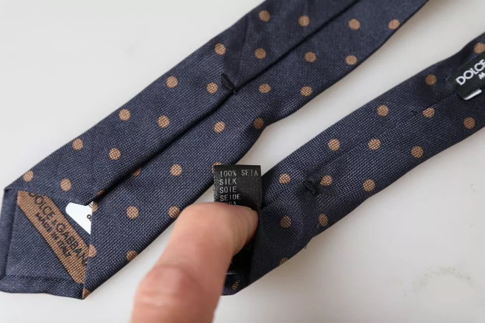 - Black Dotted Fantasy Silk Adjustable Men Tie