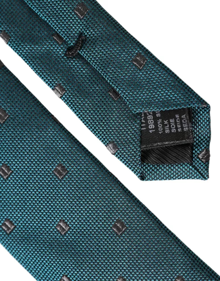 - Green Patterned Silk Adjustable Men Tie