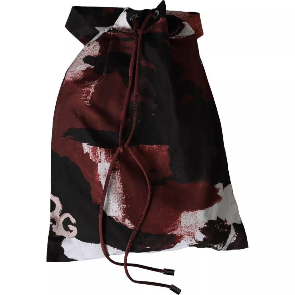 - Multicolor Camouflage DG Logo Beachwear Shorts Swimwear