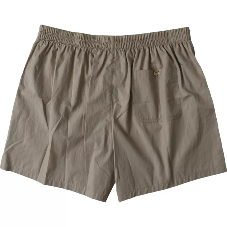 - Brown Cotton Regular Boxer Shorts Underwear