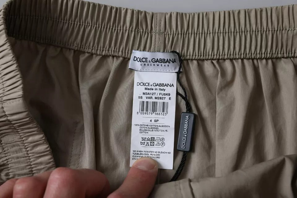 - Brown Cotton Regular Boxer Shorts Underwear