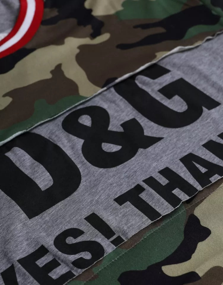 - Multicolor Camouflage Cotton Crew Neck Men T-shirt