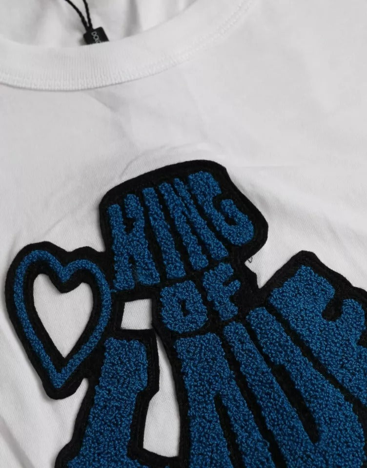 White King Of Love Round Neck Short Sleeves T-shirt - The Luxe Alliance