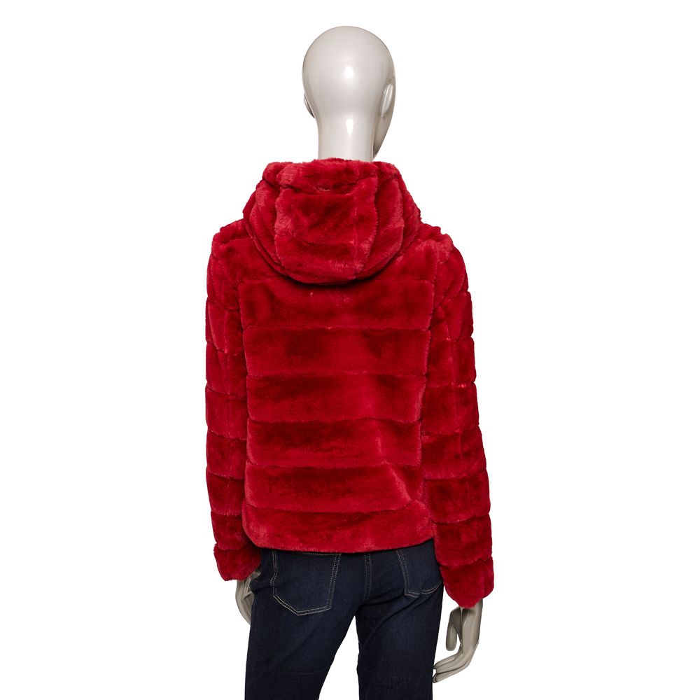 Red Polyester Women Jacket - The Luxe Alliance