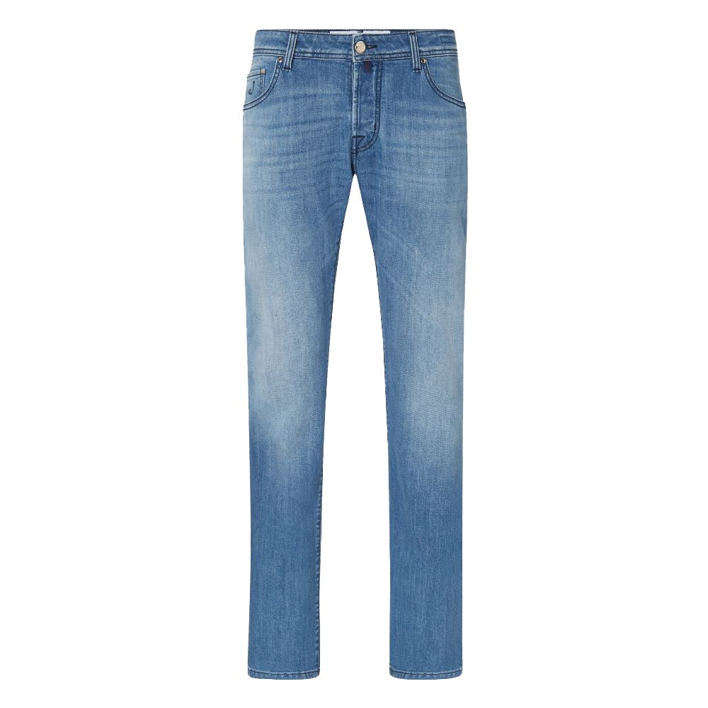 - Light Blue Cotton Jeans & Pant
