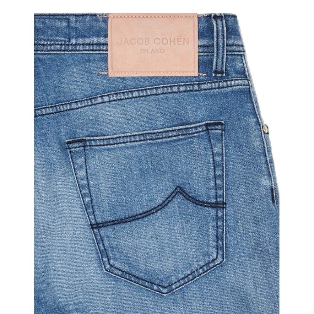- Light Blue Cotton Jeans & Pant