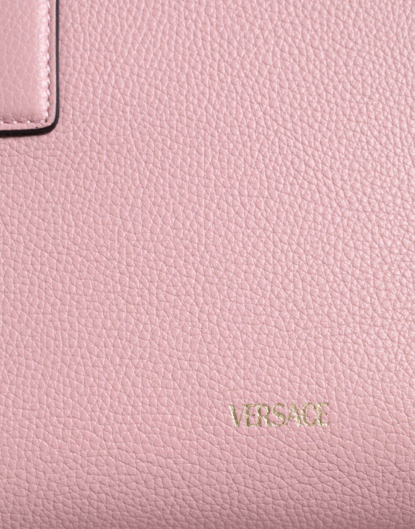 - Pink Small Top Handle Grainy Calf Leather Crossbody Bag