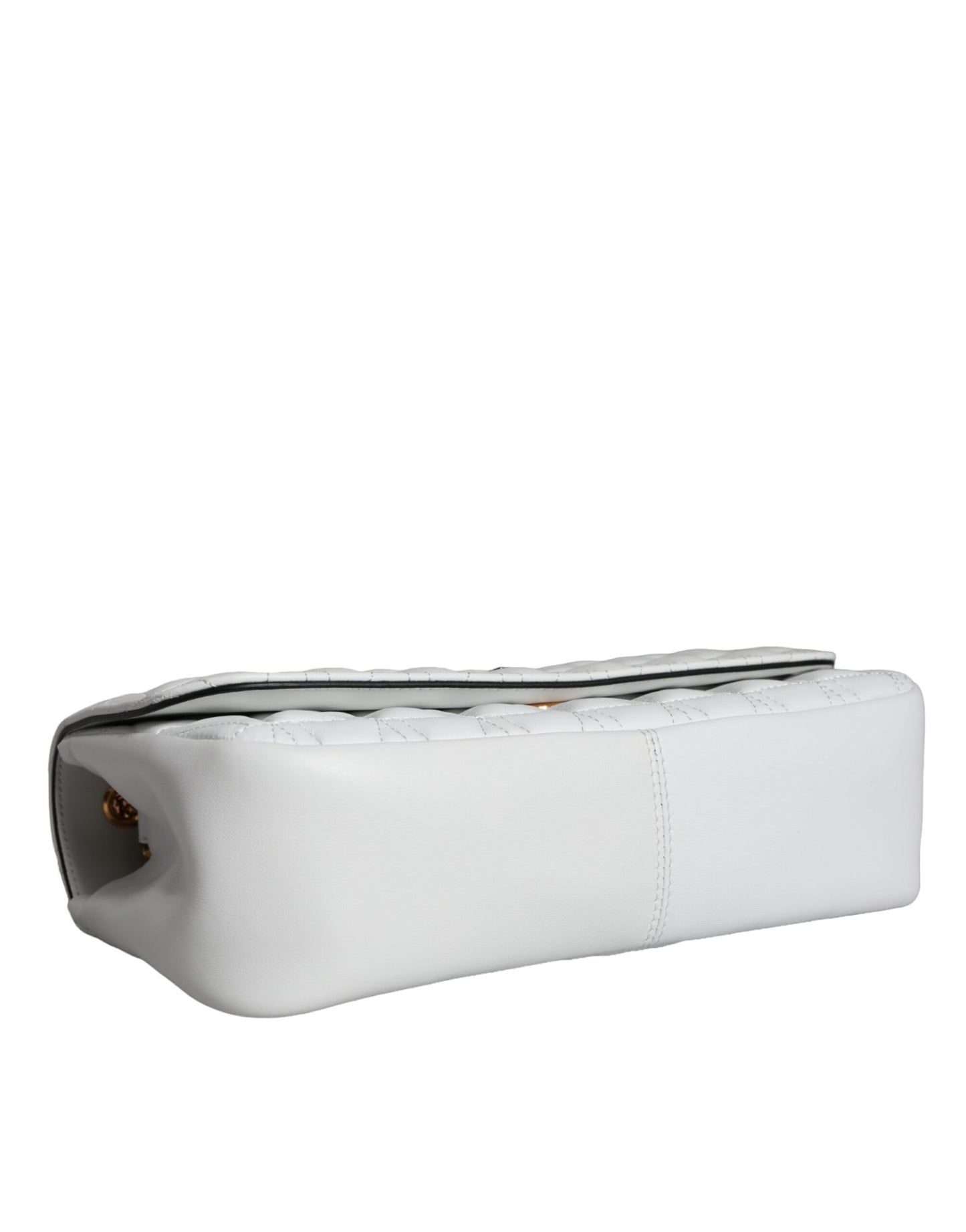 - White Mini Nappa Leather Crossbody Shoulder Bag