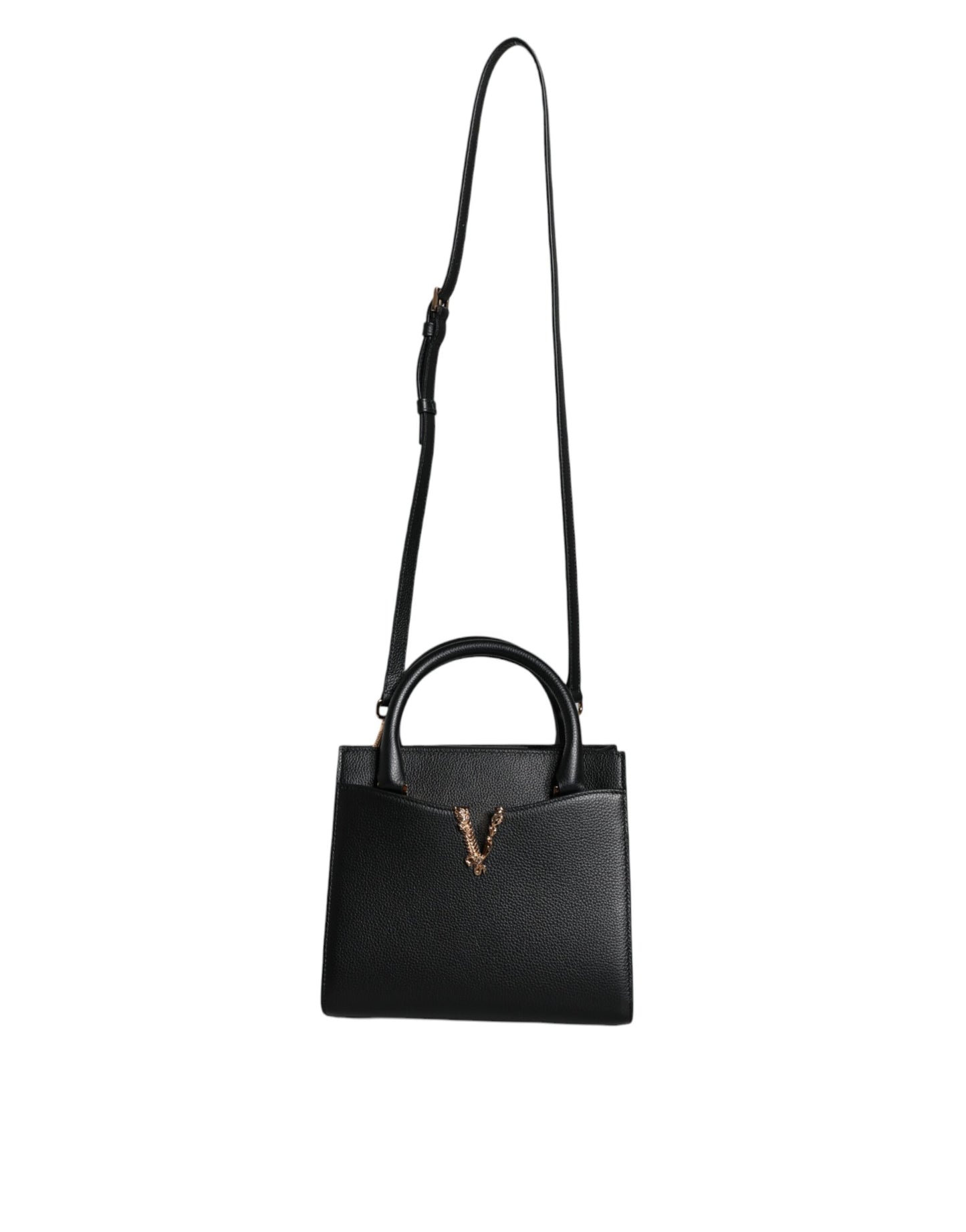- Black Small Leather TopHandle Shoulder Crossbody Bag