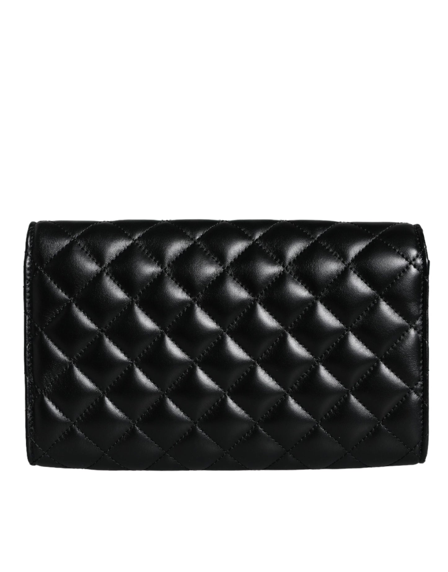 - Black Quilted Nappa Leather Crossbody Shoulder Bag