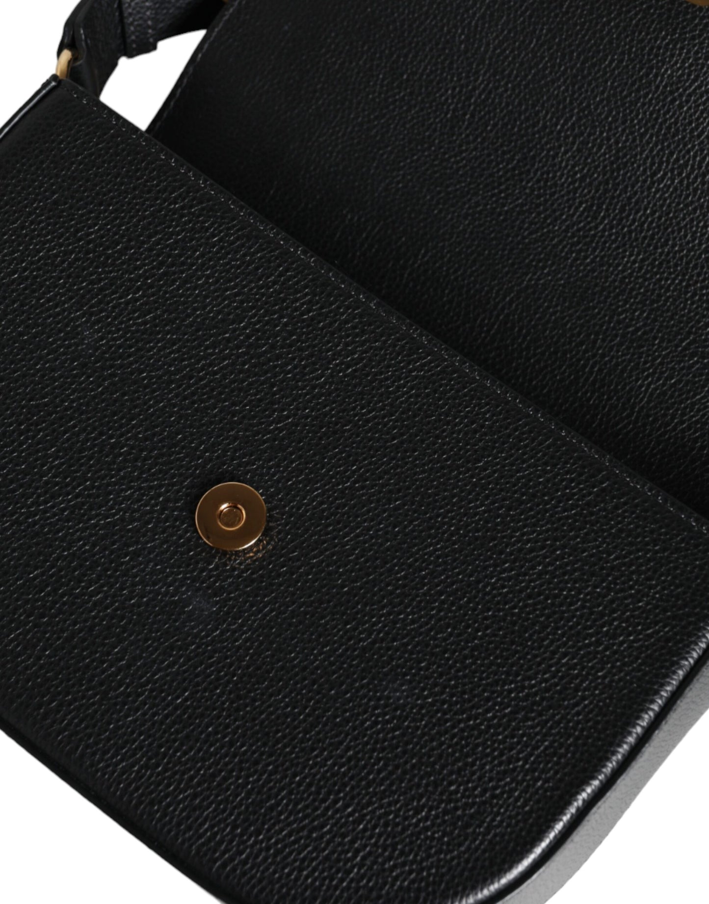 Versace Black Leather Virtus Shoulder Bag – Timeless Italian Elegance