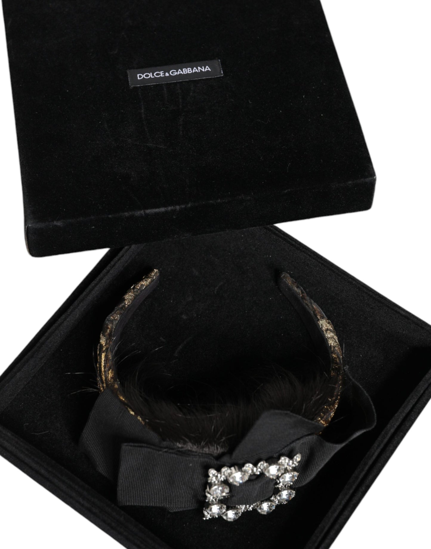 - Black Hair Parrucchiera Crystal Headband Diadem