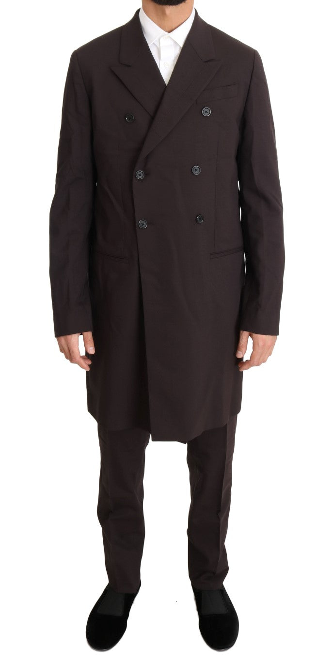 - Elegant Bordeaux Double Breasted Suit