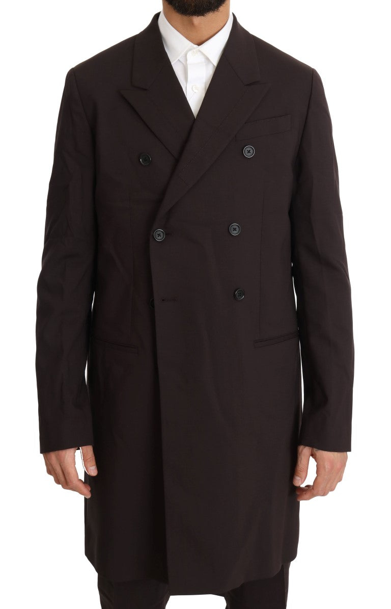 - Elegant Bordeaux Double Breasted Suit