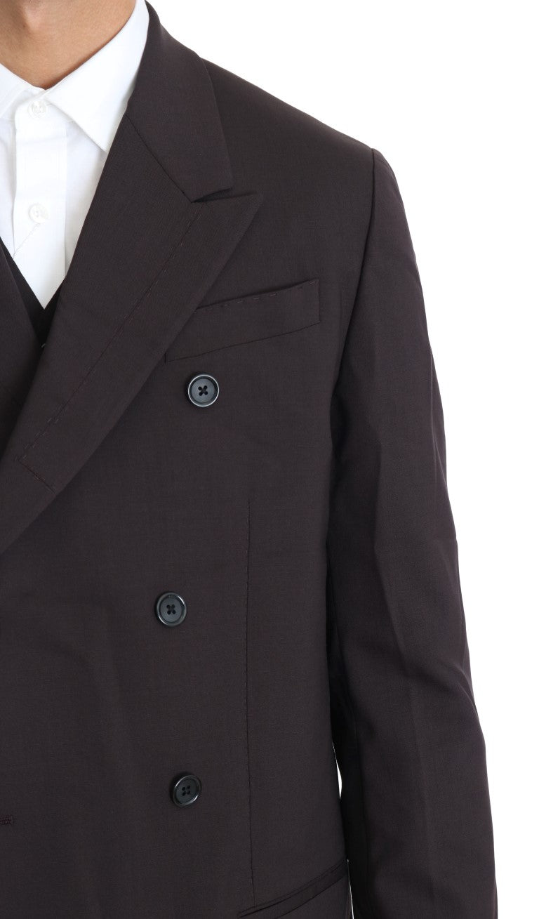 - Elegant Bordeaux Double Breasted Suit