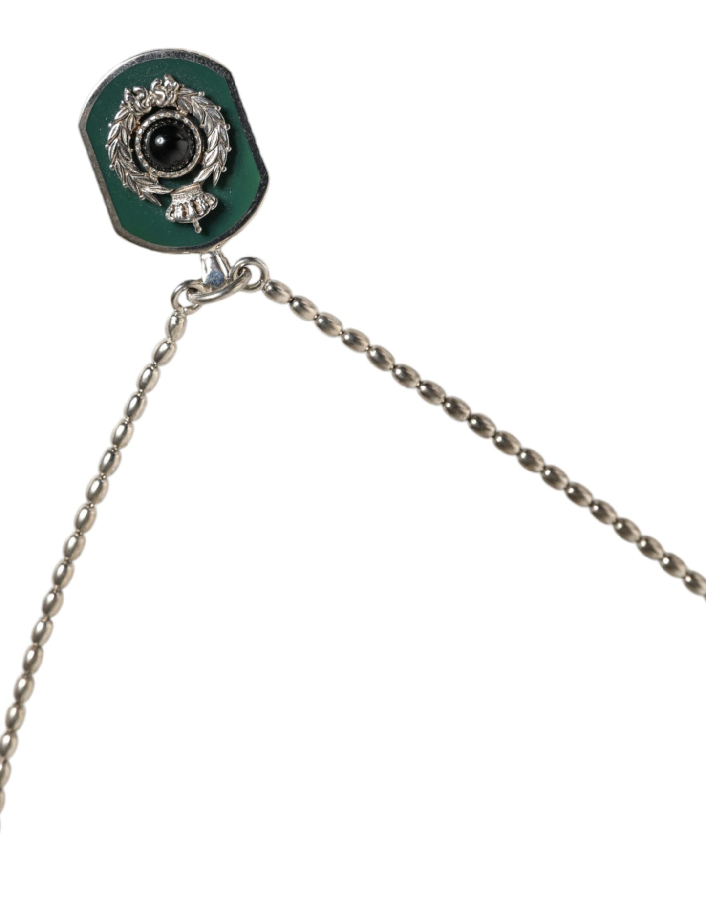 Sterling Silver 925 Chain Bar Gem Pendant Logo Necklace - The Luxe Alliance