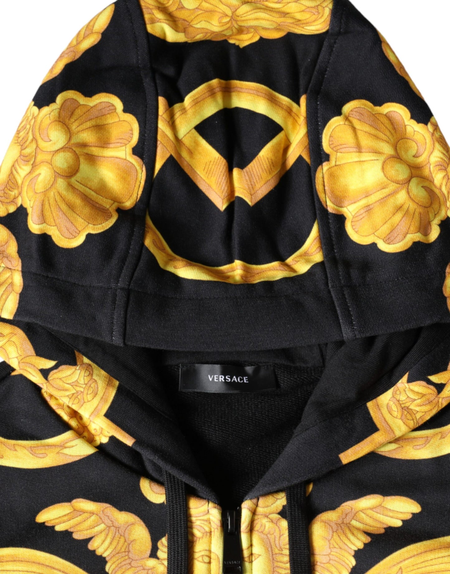 Black Medusa Print Full Zip Hoodie Sweatshirt / Jumper - The Luxe Alliance